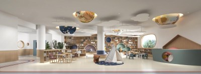 现代幼儿园娱乐区3D模型下载